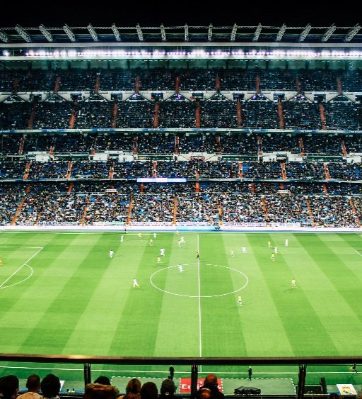 santiago bernabeu packed crowd matchday view