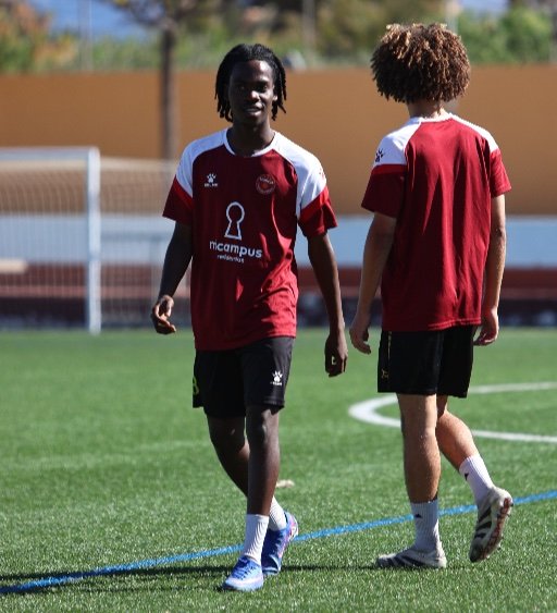 murcia football academy players training 3 4 3 formation