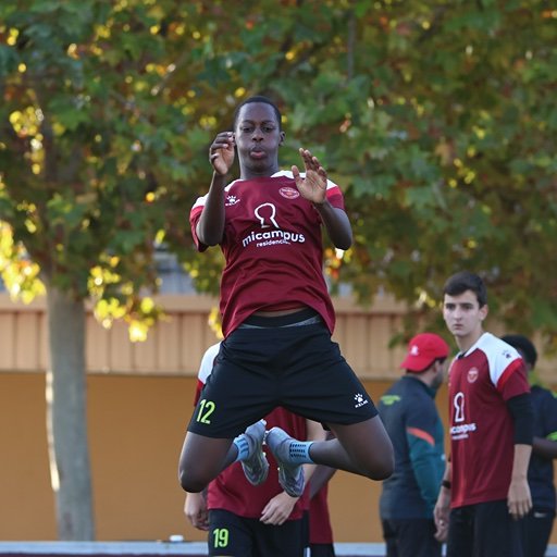 football strength training jump drill murcia football academy