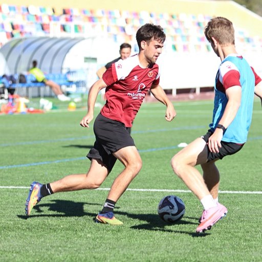 murcia football academy players one v one training drill
